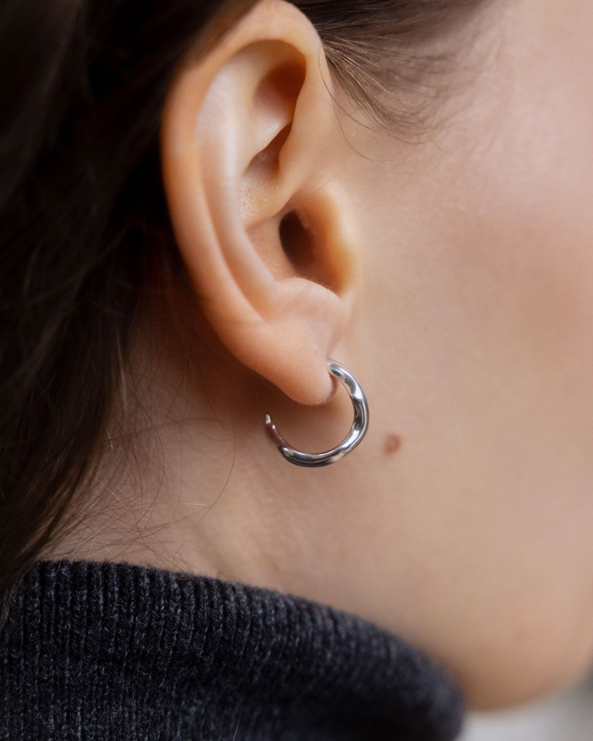 SMALL SCRIBBLE EARRINGS | Silver – BAR Jewellery