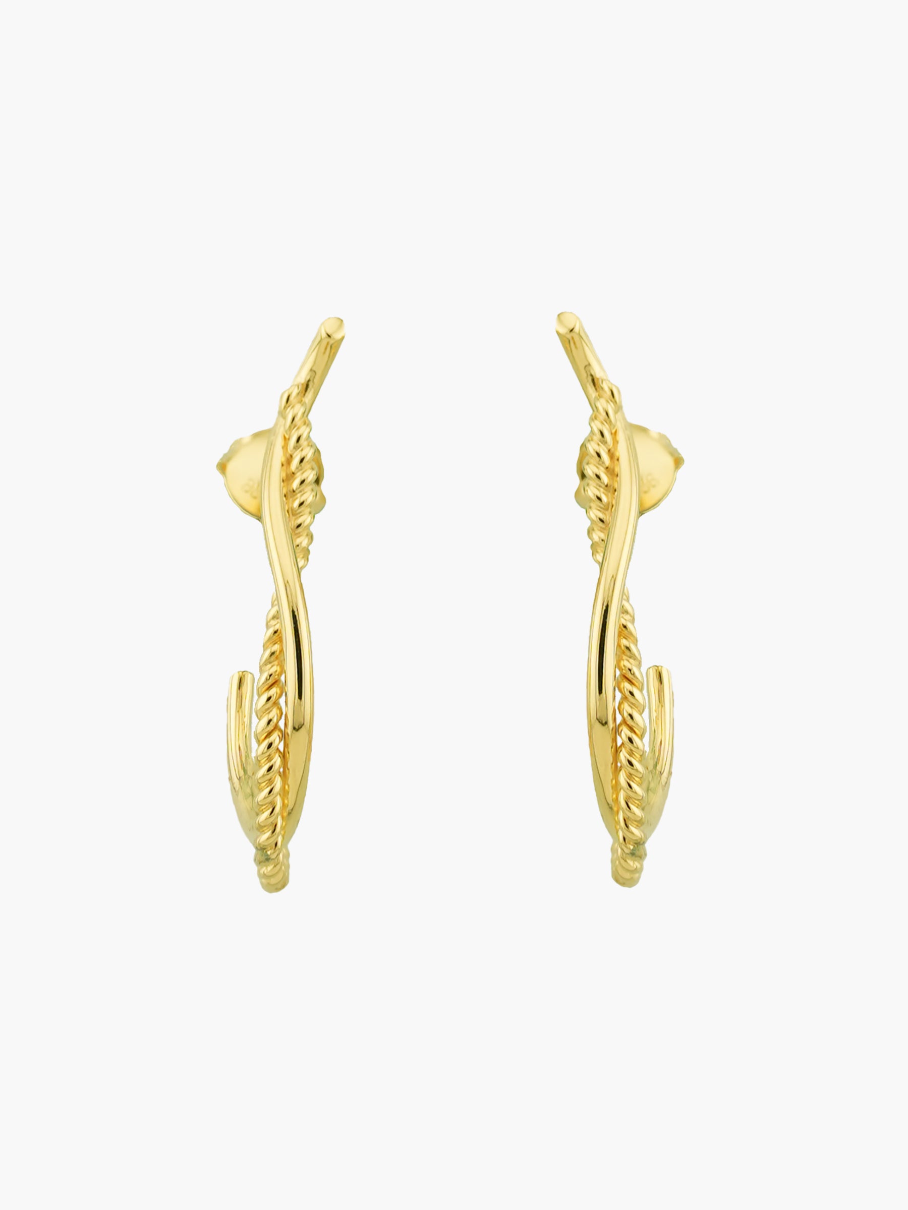 yuyuyu さま専用　BAR JEWELLERY ゴールドカーブピアス COVE EARRINGS | Gold – BAR Jewellery