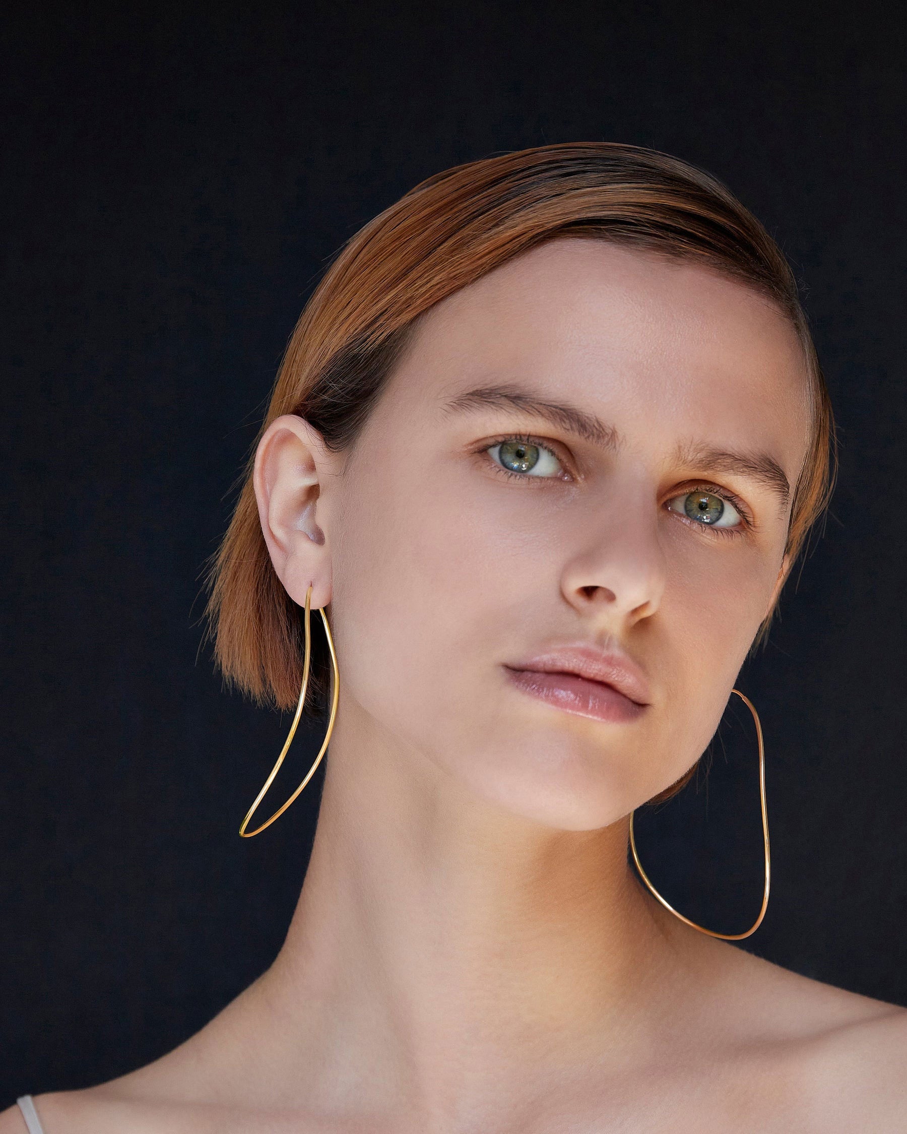 SILHOUETTE EARRINGS | Gold – BAR Jewellery