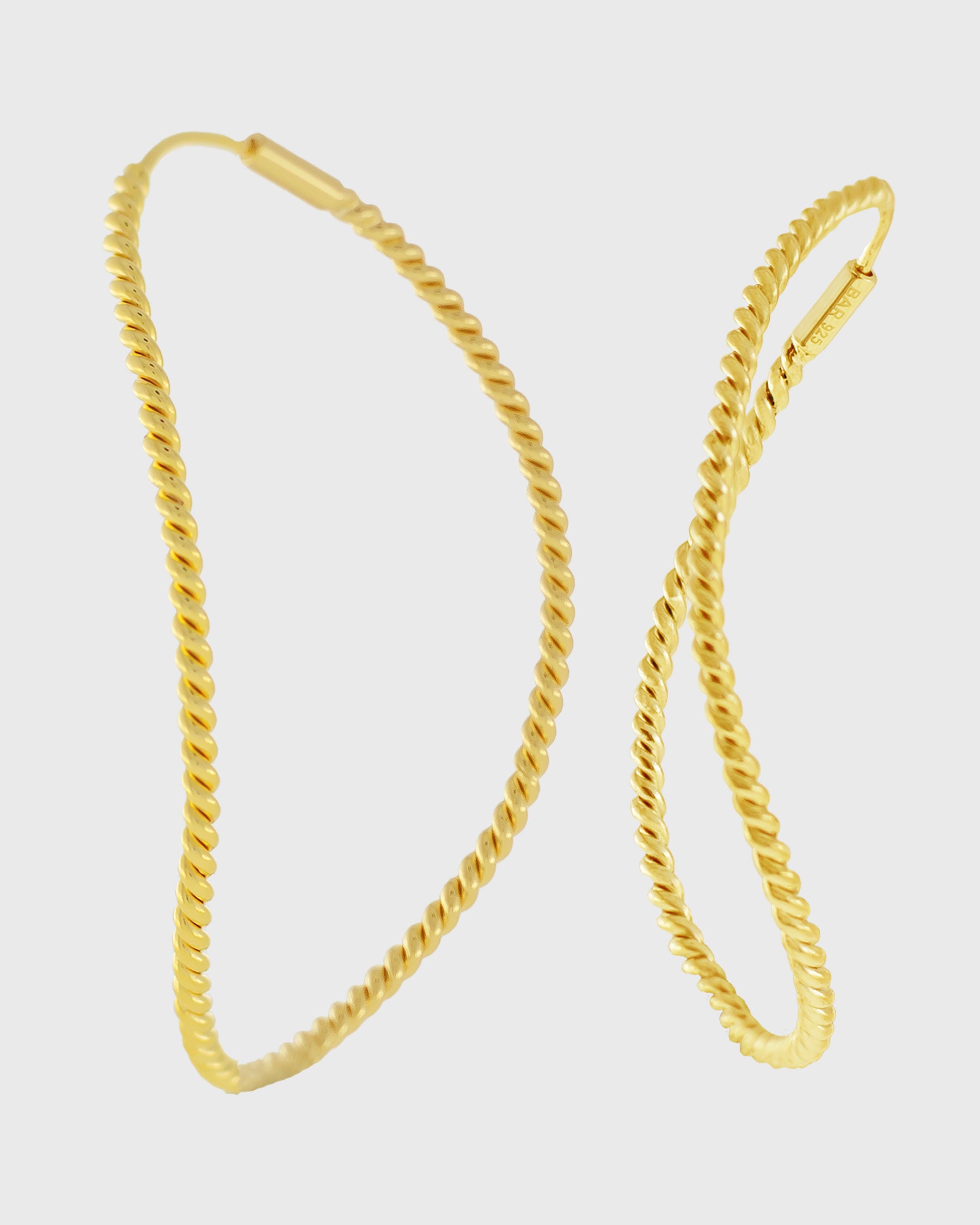 TWISTED CONTOUR EARRINGS | Gold – BAR Jewellery