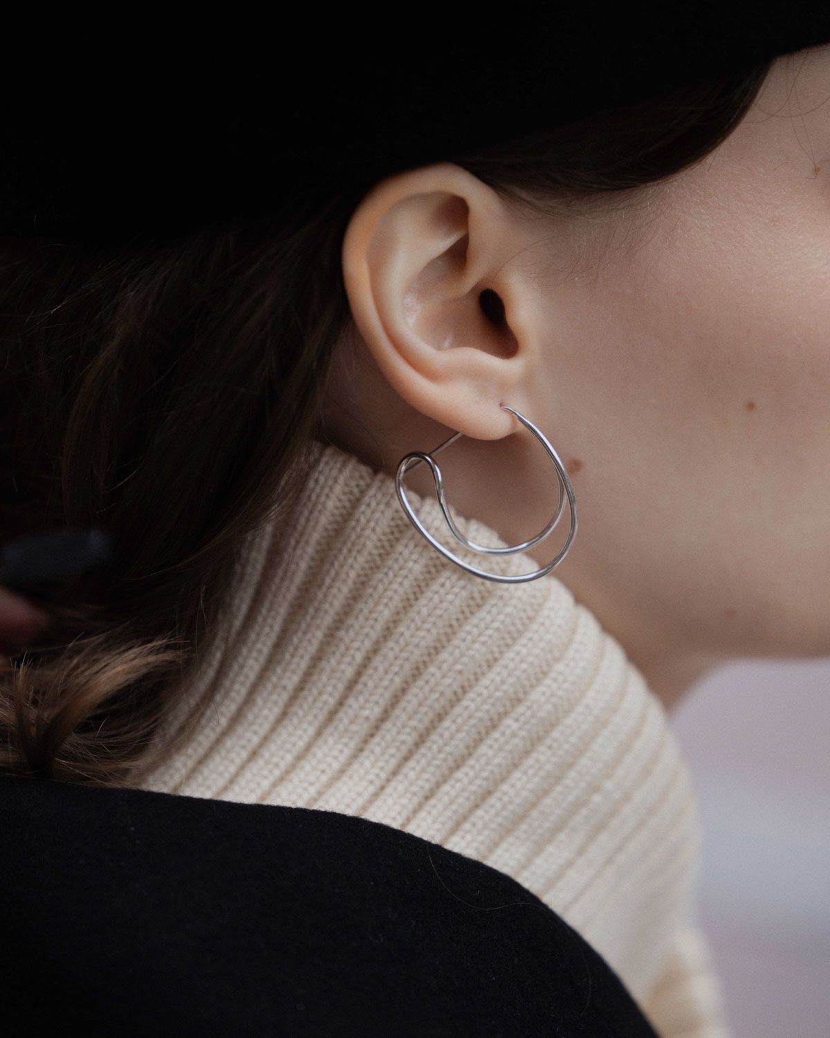 CROSSED PATHS EARRINGS | Silver – BAR Jewellery