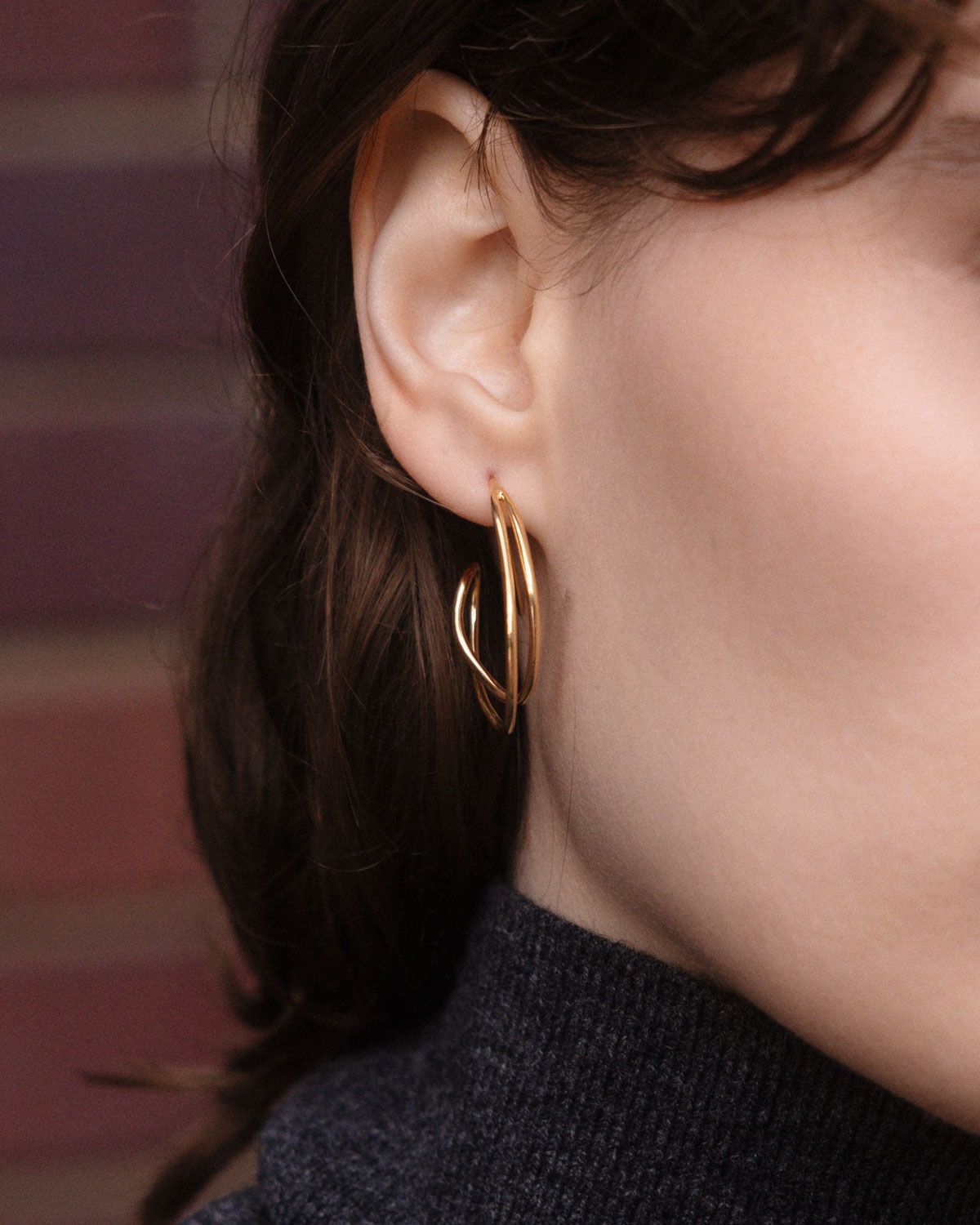 BAR Jewellery バージュエリー　CROSSED PATHS ピアス CROSSED PATHS EARRINGS | Gold – BAR Jewellery