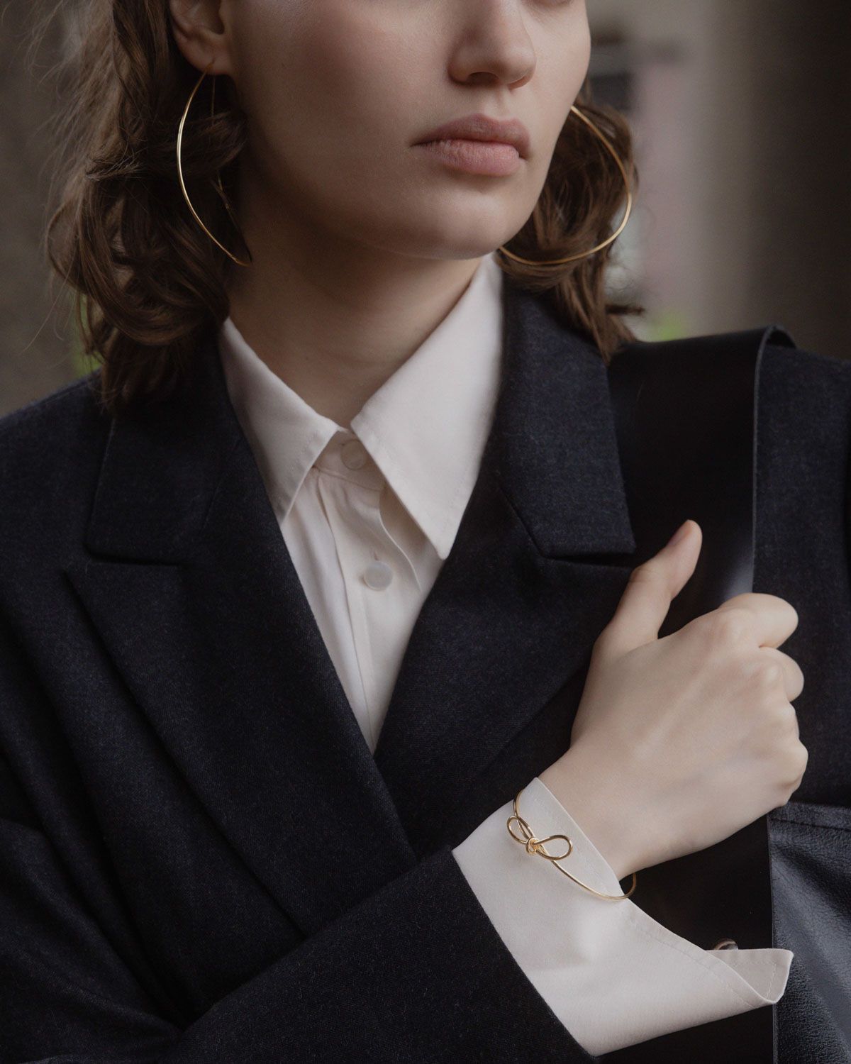 SILHOUETTE EARRINGS | Gold – BAR Jewellery